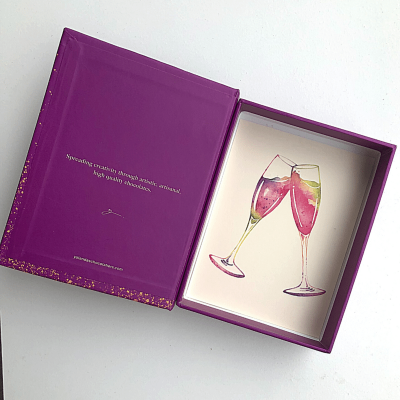 Anniversary Illustration Box Purple Front Anniversary Illustration Box Purple Front