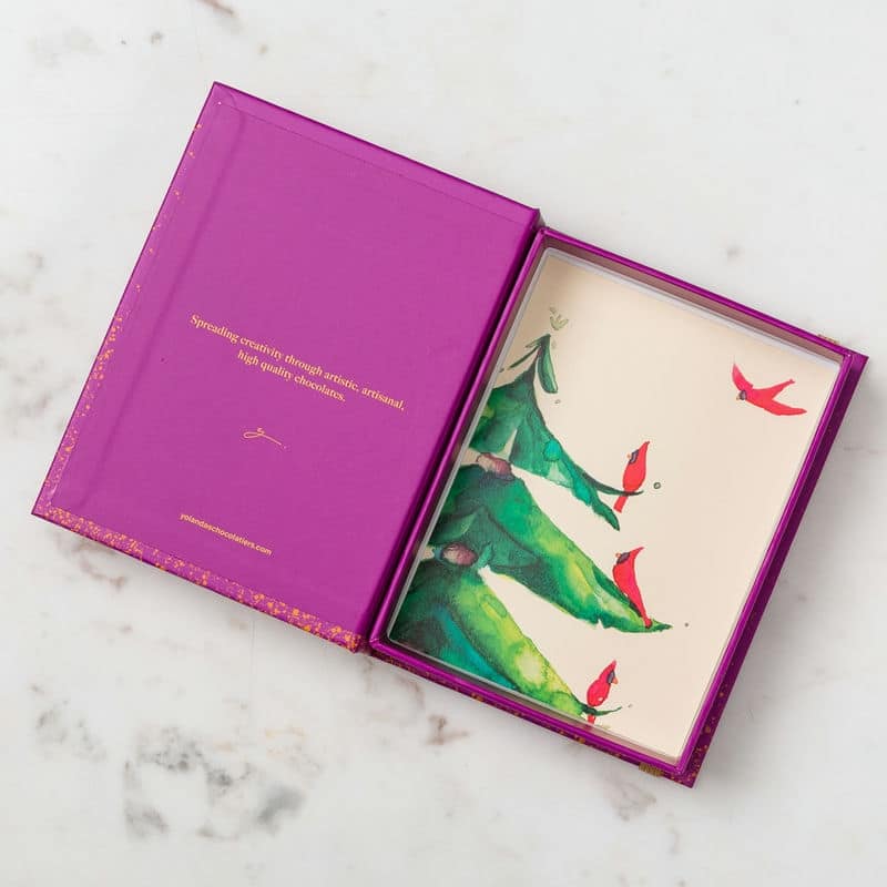 Purple Box Christmas Illustration Purple Box Christmas Illustration