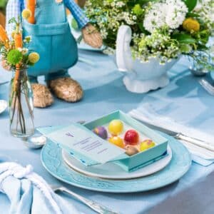 Christenings blue box custom message