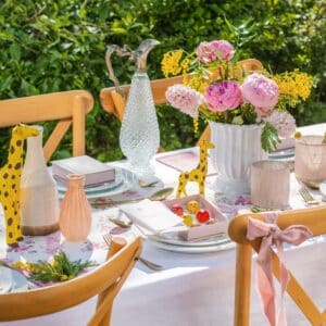Christenings pink box opened